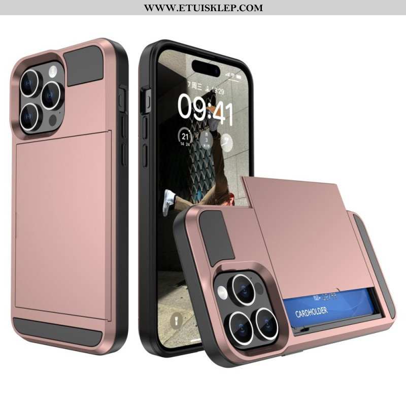 Etui do iPhone 15 Zintegrowany Uchwyt Na Kartę